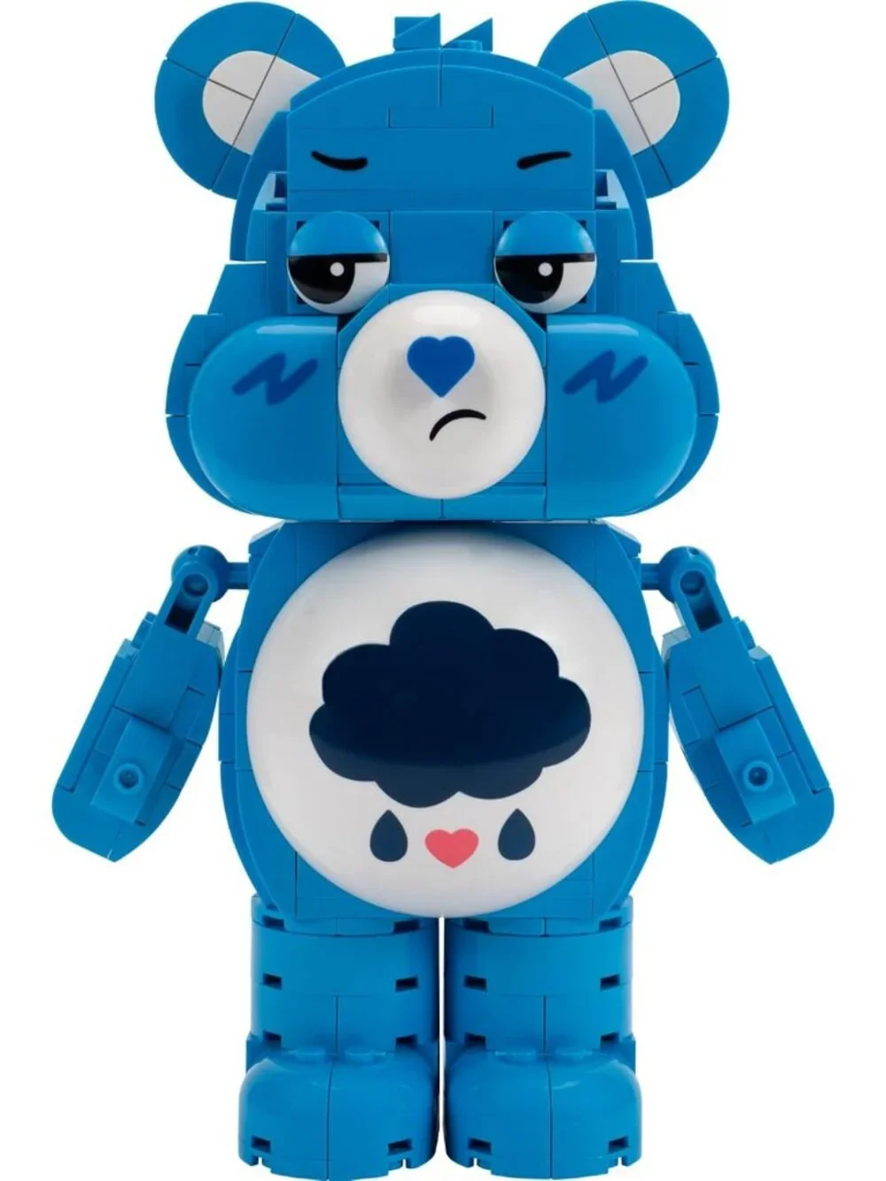 Grumpy Bear Building Set - 7-Inch Articulated Figure with 419 Pieces, Fun Toy